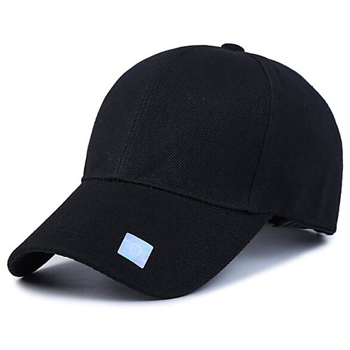 

Men's Basic Polyester Baseball Cap-Solid Colored Blushing Pink Blue White