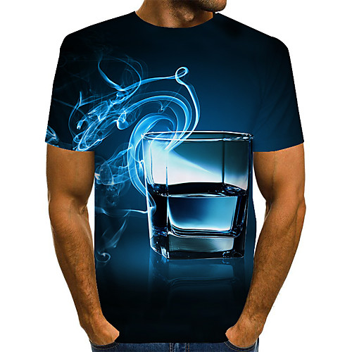 

Men's Daily Basic T-shirt - 3D Rainbow