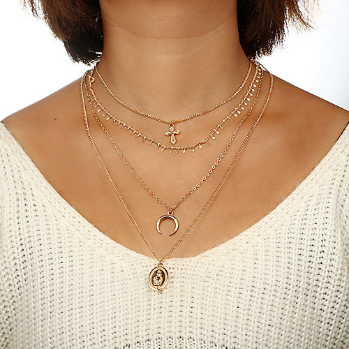 

Women's Necklace Friends European Romantic Casual / Sporty Sweet Chrome Gold 52 cm Necklace Jewelry 1pc For Street Festival