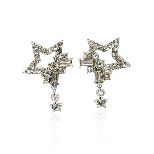

Women's Earrings Holiday Wedding Birthday Romantic Earrings Jewelry Silver For Holiday Date Street Birthday Party Festival 2-Piece