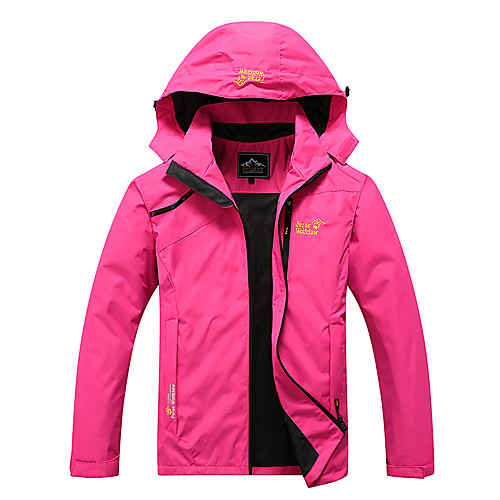 

Women's Running Jacket Windbreaker Winter Hooded Running Walking Jogging Waterproof Windproof Breathable Sportswear Jacket Long Sleeve Activewear Micro-elastic / Quick Dry