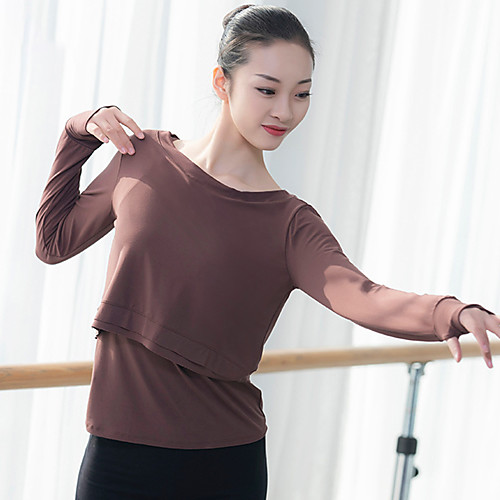 

Ballet Outfits / Tops Women's Training / Performance Modal Split Joint Long Sleeve Vest