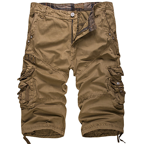 

Men's Basic / Street chic Shorts Pants - Tropical White, Patchwork Black White Army Green US34 / UK34 / EU42 US36 / UK36 / EU44 US38 / UK38 / EU46