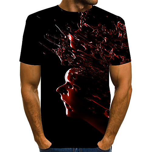 

Men's Daily Basic T-shirt - 3D Rainbow