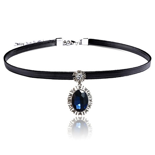 

Women's Necklace Friends European Romantic Casual / Sporty Sweet Chrome Blue Gray 36 cm Necklace Jewelry 1pc For Street Festival