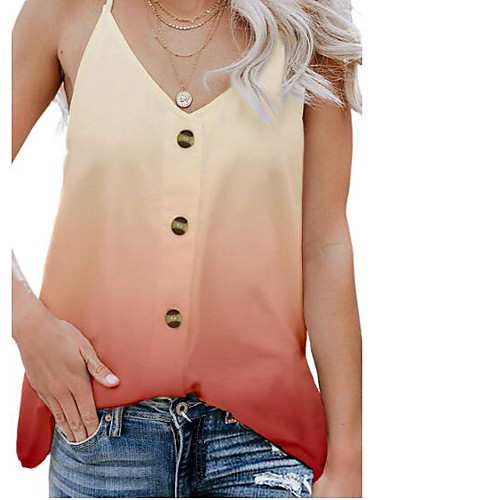 

Women's Daily Going out Blouse - Solid Colored Fuchsia