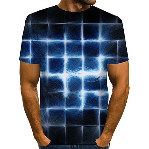 

Men's Daily Basic T-shirt - 3D Rainbow