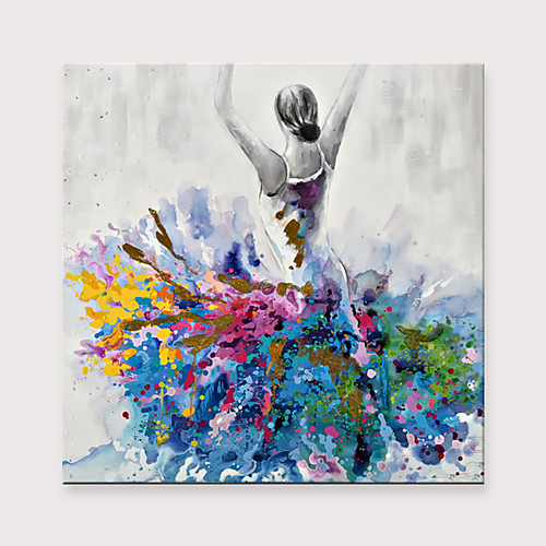 

Dancing Girl Canvas Abstract Portrait Impressionism Contemporary Abstract Oil painting On Canvas