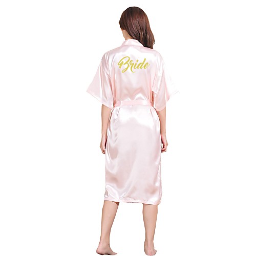 

Normal Rayon Robes Sexy Letter Wedding Sexy