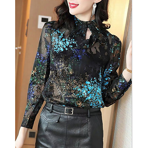 

Women's Daily Shirt - Geometric Black