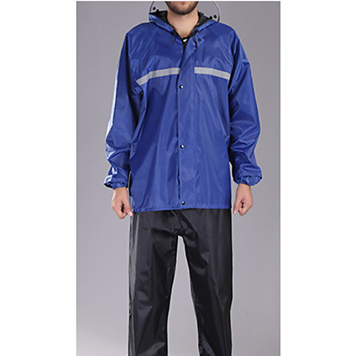 

Protective Clothing Anti Dust And Droplet Men's Daily Fall & Winter Long Coat, Solid Colored Hooded Long Sleeve Polyester Red / Blue / Black