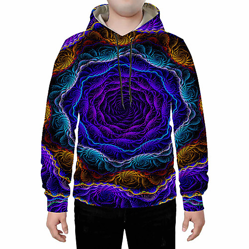 

Men's Basic Hoodie - 3D Rainbow US32 / UK32 / EU40