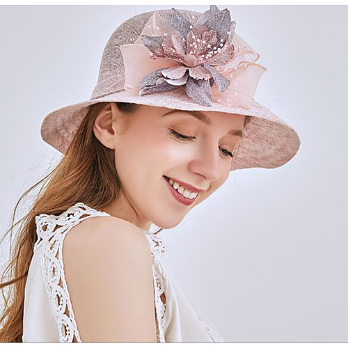 

Women's Basic Straw Sun Hat-Solid Colored Purple Khaki Beige