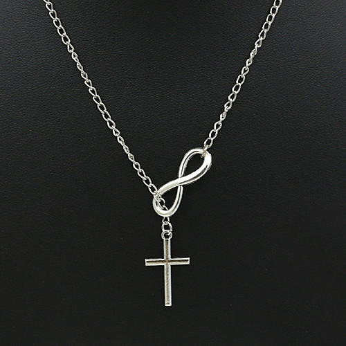 

Women's Pendant Necklace Necklace Friends European Romantic Casual / Sporty Sweet Chrome Silver 50 cm Necklace Jewelry 1pc For Street Festival