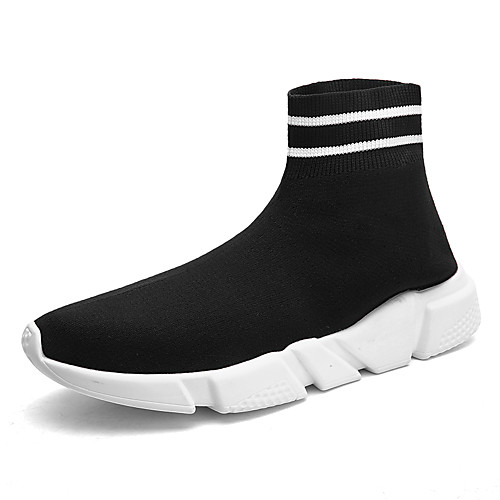 

Men's Tissage Volant Fall / Spring & Summer Sporty / Casual Athletic Shoes Running Shoes / Walking Shoes Breathable Mid-Calf Boots Red / Black