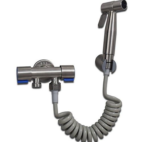

Bidet Faucet ElectroplatedToilet Handheld bidet Sprayer Self-Cleaning Contemporary