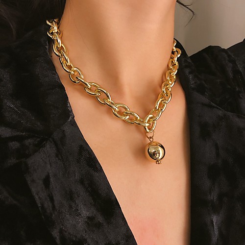 

Women's Necklace Friends European Romantic Casual / Sporty Sweet Chrome Gold Silver 40 cm Necklace Jewelry 1pc For Street Festival