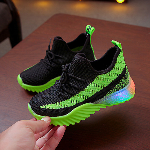 

Boys' / Girls' LED Shoes Flyknit Athletic Shoes Toddler(9m-4ys) / Little Kids(4-7ys) Yellow / Red / Green Spring / Summer / Color Block
