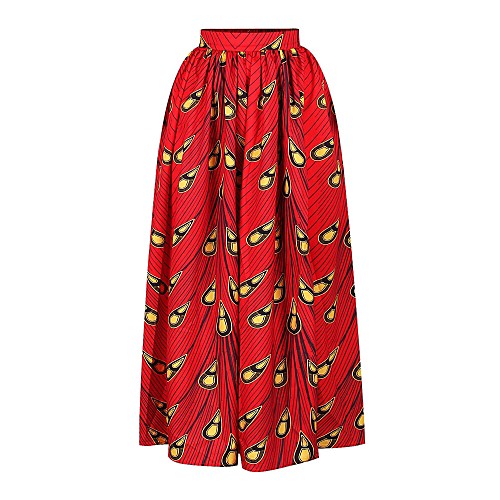 

Women's Swing Skirts - Floral Red S M L