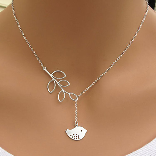 

Women's Pendant Necklace Necklace Friends European Romantic Casual / Sporty Sweet Chrome Silver 30 cm Necklace Jewelry 1pc For Street Festival