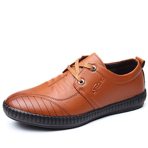 

Men's Leather Fall / Spring & Summer Casual / British Oxfords Breathable Brown / Black / Party & Evening