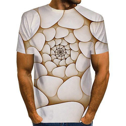 

Men's Daily Basic T-shirt - 3D Rainbow