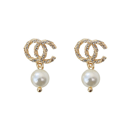 

Women's Stud Earrings Drop Earrings Hoop Earrings Classic Stylish Simple Trendy Modern Cool Imitation Pearl Gold Plated Imitation Diamond Earrings Jewelry Gold For Party Evening Date Vacation Street