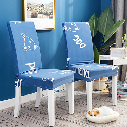 

2 Pack Cartoon Diglett Print Super Fit Stretch Chair Cover Stretch Removable Washable Dining Room Chair Protector Slipcovers Home Decor Dining Room Seat Cover