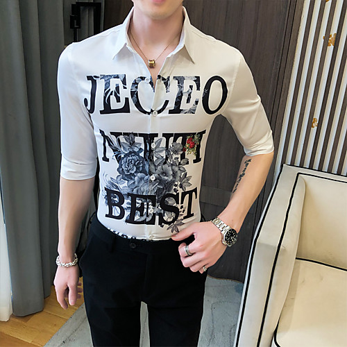 

Men's Daily Basic Shirt - Geometric White