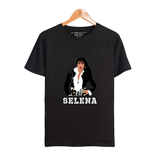 

Inspired by Cosplay Selena quintanilla Cosplay Costume T-shirt Pure Cotton Print Printing T-shirt For Men's / Women's