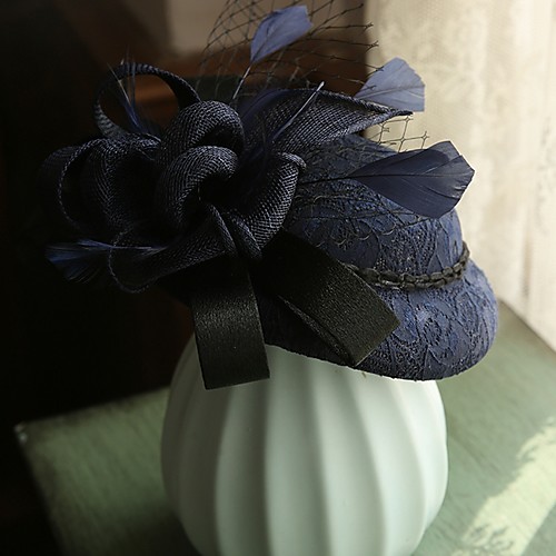 

Artificial feather Fascinators with Feather 1 Piece Tea Party / Horse Race Headpiece
