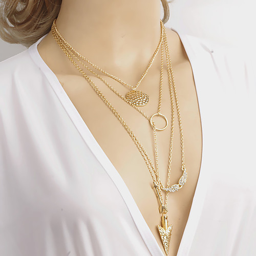 

Women's Necklace Friends European Romantic Casual / Sporty Sweet Chrome Gold 63 cm Necklace Jewelry 1pc For Street Festival