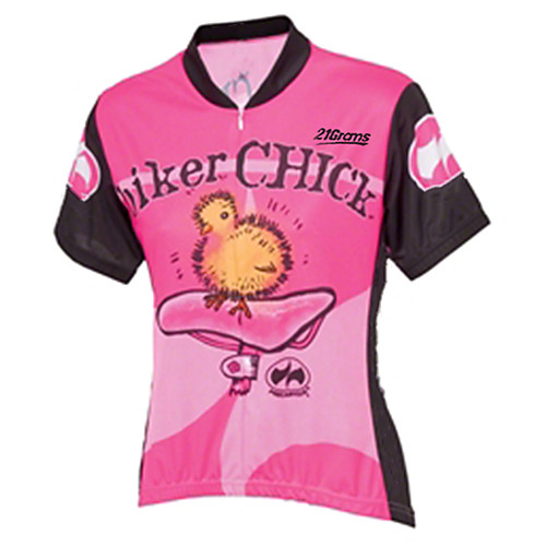 

21Grams Women's Short Sleeve Cycling Jersey 100% Polyester Pink Bird Bike Jersey Top Mountain Bike MTB Road Bike Cycling UV Resistant Breathable Quick Dry Sports Clothing Apparel / Stretchy