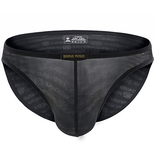 

Men's Lace Briefs Underwear - Normal Low Waist Black Royal Blue Red S M L