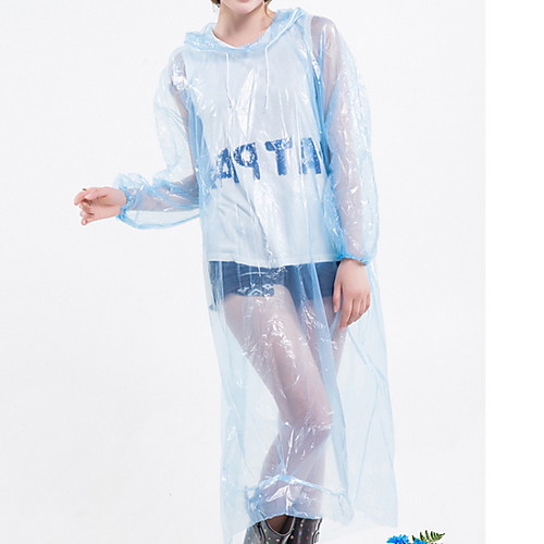 

Raincoat Transparent Clear See Through Rain Coat Outdoor Waterproof Coat Cover