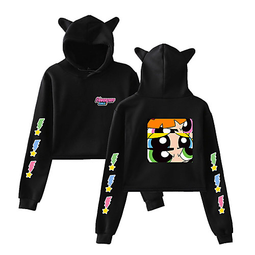 

Inspired by Powerpuff Girls Cosplay Cosplay Costume Hoodie Pure Cotton Print Printing Hoodie For Women's