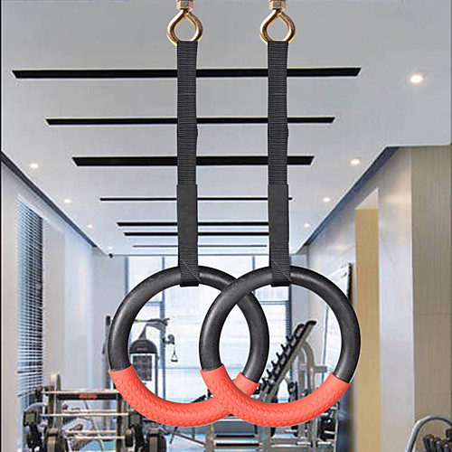 

Gymnastic Rings Sports ABS Yoga Exercise & Fitness Gym Workout Adjustable Olympic Durable Heavy Duty Crossfit Shoulder Strength High Strength For Men Women