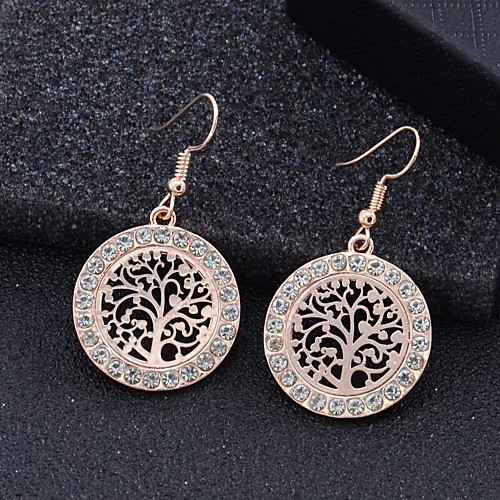 

Women's Earrings Holiday Wedding Birthday Romantic Earrings Jewelry Rose Gold / Gold / Silver For Holiday Date Street Birthday Party Festival 2-Piece