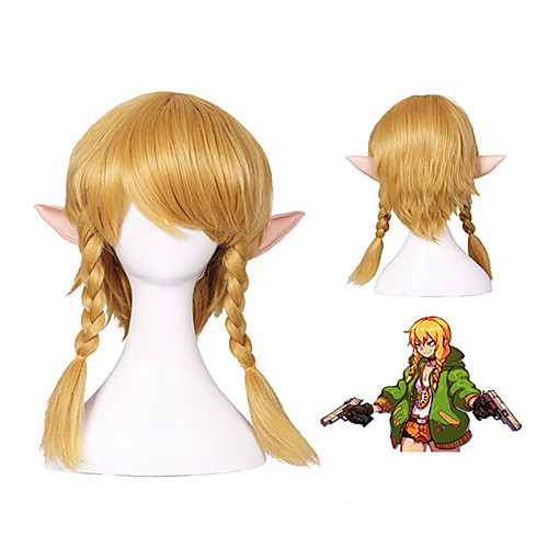 

The Legend of Zelda Cosplay Cosplay Wigs Women's Side bangs 20 inch Heat Resistant Fiber Plaited Blonde Blonde Anime