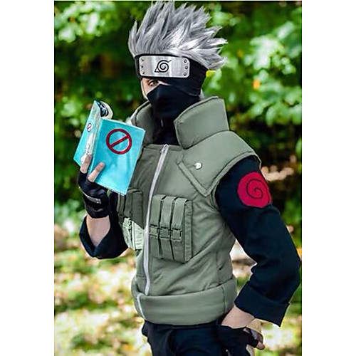 

Inspired by Naruto Hatake Kakashi Naruto Uzumaki Anime Cosplay Costumes Japanese Cosplay Suits Vest Vest For Men's Women's