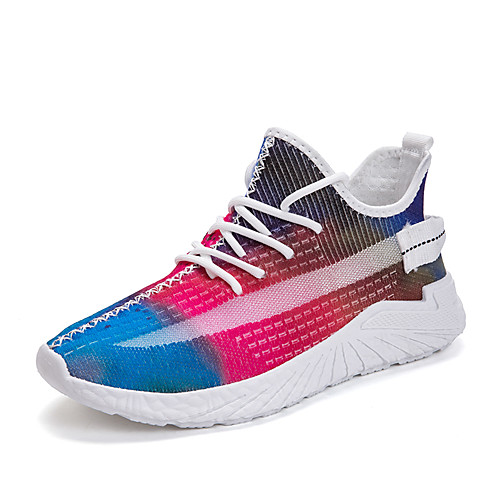 

Men's Knit / Elastic Fabric Spring & Summer Sporty Athletic Shoes Running Shoes Breathable Red / Green
