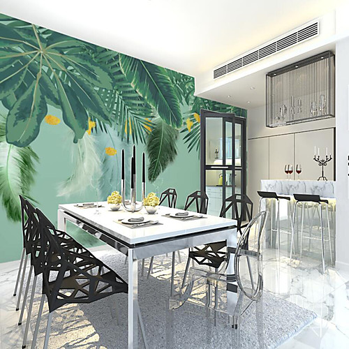 

Customized Self-adhesive Mural Wallpaper Delicate Leaves Suitable For Bedroom Living Room Coffee Shop Restaurant Hotel Wall Decoration Art