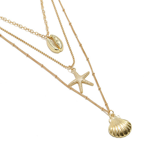 

Women's Pendant Necklace Necklace Friends European Romantic Casual / Sporty Sweet Chrome Gold 50 cm Necklace Jewelry 1pc For Street Festival