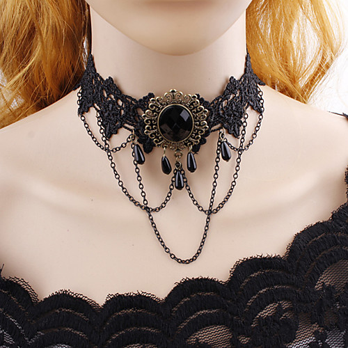 

Women's Choker Necklace Necklace Friends European Romantic Casual / Sporty Sweet Chrome Black 20 cm Necklace Jewelry 1pc For Street Festival
