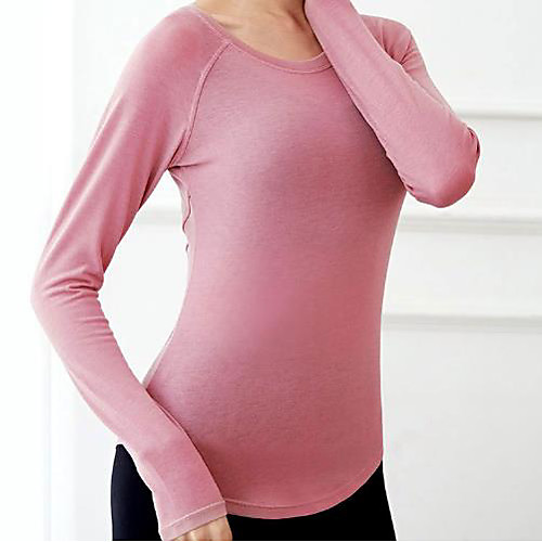 

Women's Daily T-shirt - Solid Colored Black
