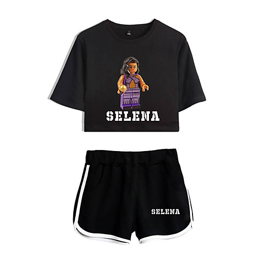 

Inspired by Cosplay Selena quintanilla Pants Cosplay Costume Pure Cotton Print 2-Piece Printing Shorts For Men's / Women's / Hoodie / Hoodie