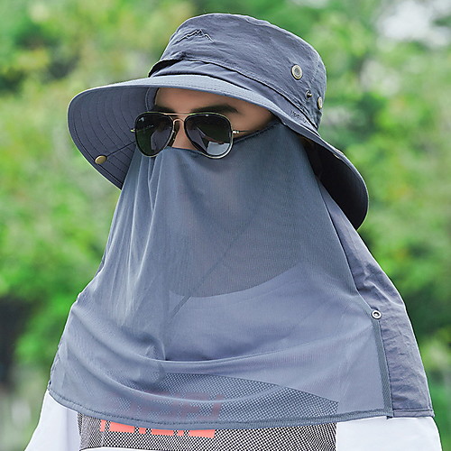 

Mens Quick Dry Neck Cover Sun protection Fishing Bucket Hat