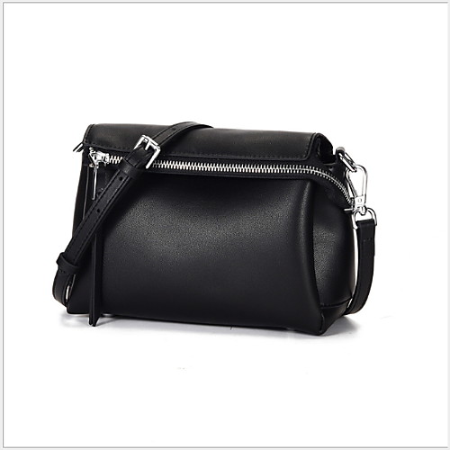 

Women's Cowhide Crossbody Bag Solid Color Black / Brown / Dark Blue