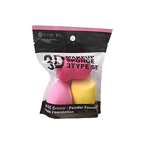 

Makeup Sponge, 3 Pcs Makeup Sponges Blender Set Beauty Cosmetic Foundation Blending Applicator Puff, Flawless for Liquid Cream Powder