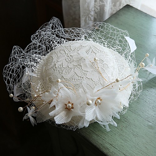 

Net Hats with Faux Pearl 1 Piece Casual / Outdoor Headpiece